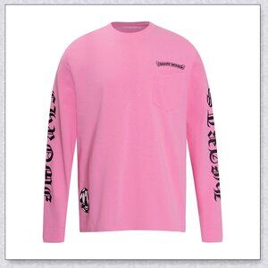 Chrome Hearts Vanity Affair Cross Long Sleeve Tee - Pink
